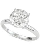 Diamond Solitaire Engagement Ring (3 Ct. T.w.) In 14k White Gold