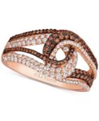 Le Vian Chocolatier Diamond Swirl Ring (9/10 Ct. T.w.) In 14k Rose Gold