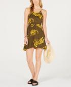 Hurley Juniors' Tiger-print Cover-up Dress