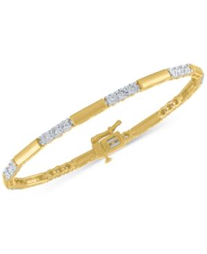 Diamond Station Link Bracelet (1/2 Ct. T.w.)