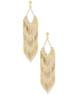 Multi-bead Chandelier Drop Earrings In 14k Gold