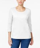Karen Scott Scoop-neck Top, Created For Macy's