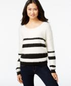 Dkny Jeans Striped Eyelash Sweater