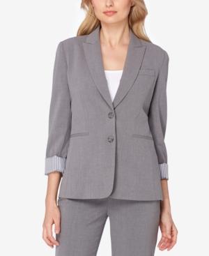 Tahari Asl Peak-collar Blazer
