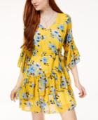 The Edit By Seventeen Juniors' Printed Wrap Dress, Created For Macy's