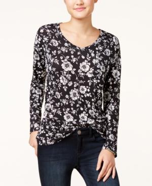 Rebellious One Juniors' V-neck Pocket Tee