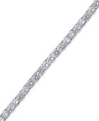 Nina Silver-tone Crystal Tennis Bracelet