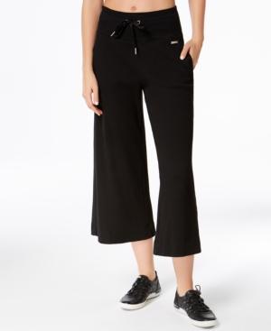 Calvin Klein Performance Thermal Wide-leg Cropped Pants