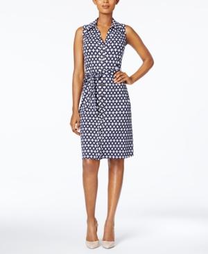 Charter Club Petite Printed Shirtdress, Only At Macy's