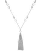 Charter Club Long Crystal And Tassel Pendant Necklace, Only At Macy's
