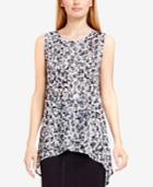 Vince Camuto Burnout Animal-print Tunic Top