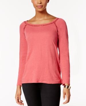 Calvin Klein Jeans Lace-trim Top