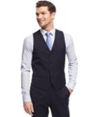 Alfani Red Traveler Navy Slim-fit Vest
