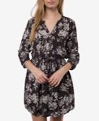 O'neill Juniors' Lynnie Printed Drawstring Tassel Dress
