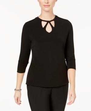 Kasper Cutout-neck Top