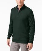 Tasso Elba Men's Solid Quarter Zip Sweater, Only At Macy's