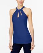 Inc International Concepts Cutout Halter Top, Created For Macy's