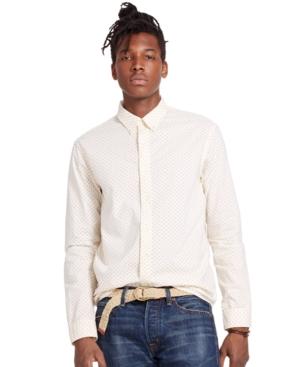 Denim & Supply Ralph Lauren Star-print Slub Cotton Shirt