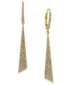 Diamond Dangle Linear Drop Earrings (1/3 Ct. T.w.) In 14k White Gold