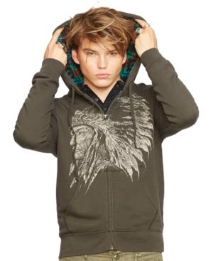 Denim & Supply Ralph Lauren Cotton Graphic Full-zip Hoodie