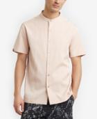 Kenneth Cole New York Men's Band-collar Shirt