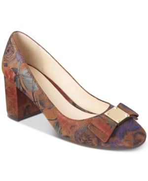 Cole Haan Tali Bow Block-heel Pumps