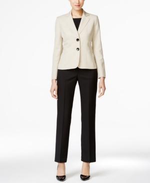 Le Suit Two-button Colorblocked Pantsuit