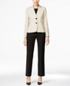 Le Suit Two-button Colorblocked Pantsuit