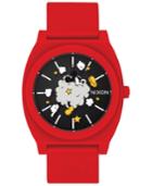 Nixon Men's Time Teller Mickey Fight Cloud Red Strap Watch 40mm