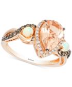 Le Vian Chocolatier Multi-gemstone (1-1/2 Ct. T.w.) & Diamond (1/3 Ct. T.w.) Ring In 14k Rose Gold