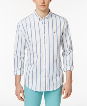 Tommy Hilfiger Men's Nathan Striped Cotton Oxford Shirt