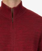 Nautica Men's Mock-neck Full-zip Cardigan Sweater
