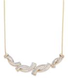 Wrapped In Love Diamond Twist Frontal Necklace In 10k Gold (1/2 Ct. T.w.)