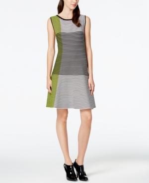 Vince Camuto Striped Colorblock Sleeveless Dress