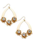 Thalia Sodi Gold-tone Flower Teardop Earrings, Only At Macy's