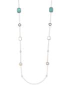 Judith Jack Silver-tone Multi-stone Long Necklace