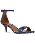 Nine West Leisa Two-piece Kitten-heel Sandals Women's Shoes