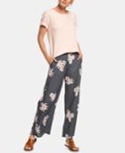 Roxy Juniors' Midnight Avenue Floral-print Soft Pants