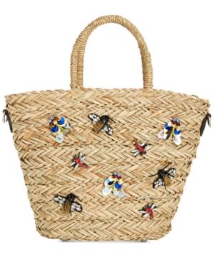 Steve Madden Cheryl Embellished Basket Small Crossbody Tote