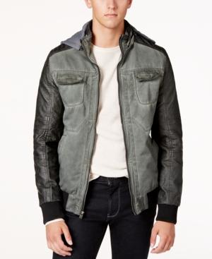 X-ray Men's Hooded Bomber Jacket