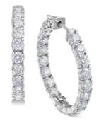 Diamond Hoop Earrings (5-3/8 Ct. T.w.) In 14k White Gold