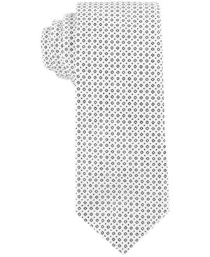 Con. Struct Men's Black Square-print Slim Tie