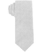 Con. Struct Men's Black Square-print Slim Tie