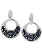 Kenneth Cole New York Silver-tone Faceted Bead Round Drop Earrings