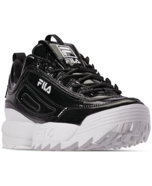 Fila Women's Disruptor Ii Premium Patent Casual Athletic Sneakers From Finish Line