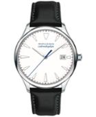 Movado Men's Swiss Heritage Series Calendoplan Black Leather Strap Watch 40mm 3650002