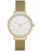 Skagen Women's Ancher Gold-tone Stainless Steel Mesh Bracelet Watch 30mm Skw2477