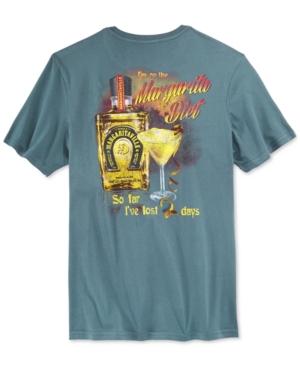 Tasso Elba Big And Tall Margaritaville Dark Slate T-shirt