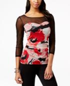 Inc International Concepts Printed Illusion Top, Only At Macy's