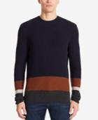 Boss Men's Colorblocked Virgin Wool Sweater
